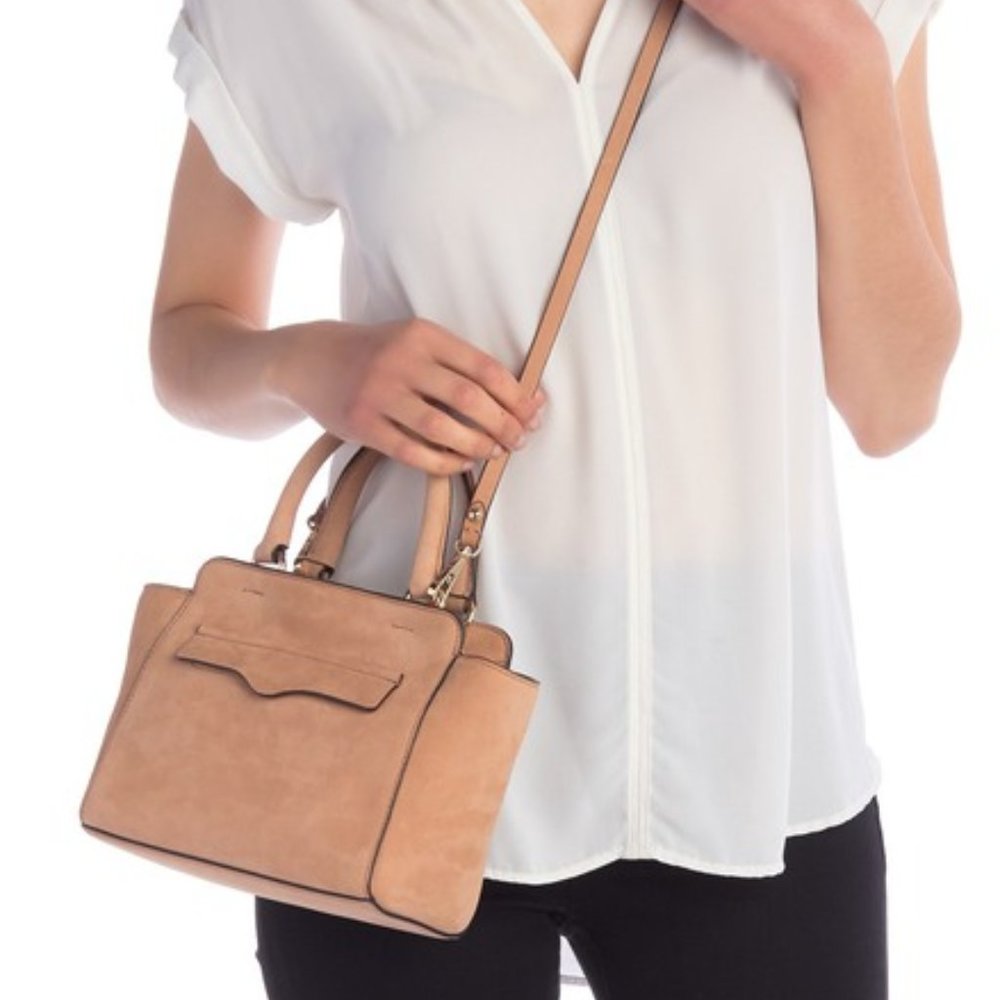 Rebecca Minkoff Avery Mini Tote Leather Tan NWT